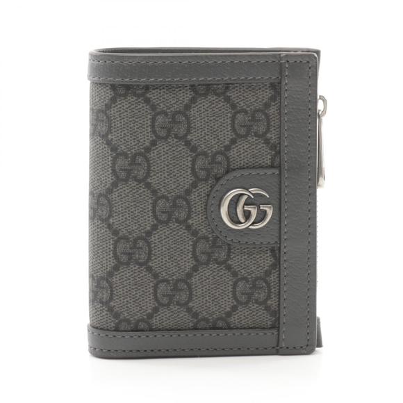 Gucci Handbags - GUCCI Ophidia GG Supreme Long Wallet Bifold Grey